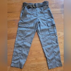 White House Black Market Tapered Ankle Pants, Grey, Size 6